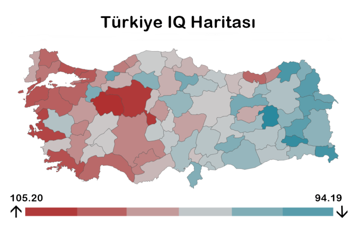 Türkiye IQ Haritası Türkiye nin En Zeki Şehirleri Bimosyo